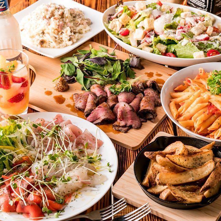 ゆったり3時間飲み放題付コース3000円～ご用意！