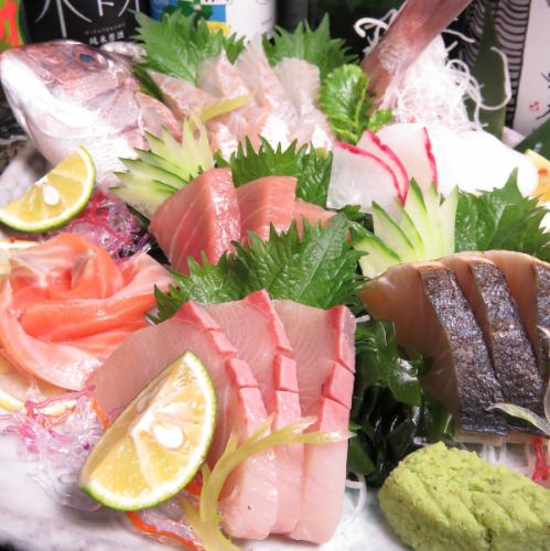 3 kinds of sashimi, 5 kinds of sashimi, 7 kinds of sashimi