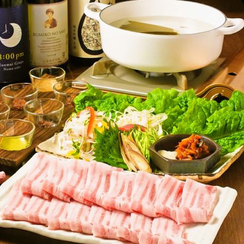 【ホットペッパー限定】2H飲み放題付しゃぶしゃぶ食べ放題コース6480円⇒4980円