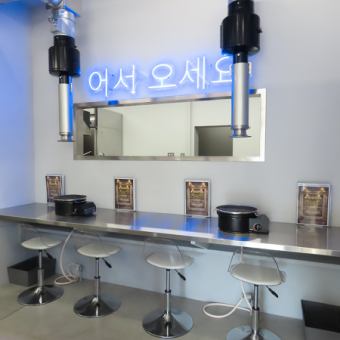 カウンター席です。