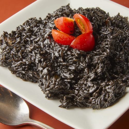 squid ink risotto