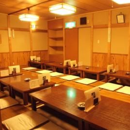 .A tatami mat seat that is ideal for banquets with a large number of people.The space is ideal for farewell parties and welcome parties.