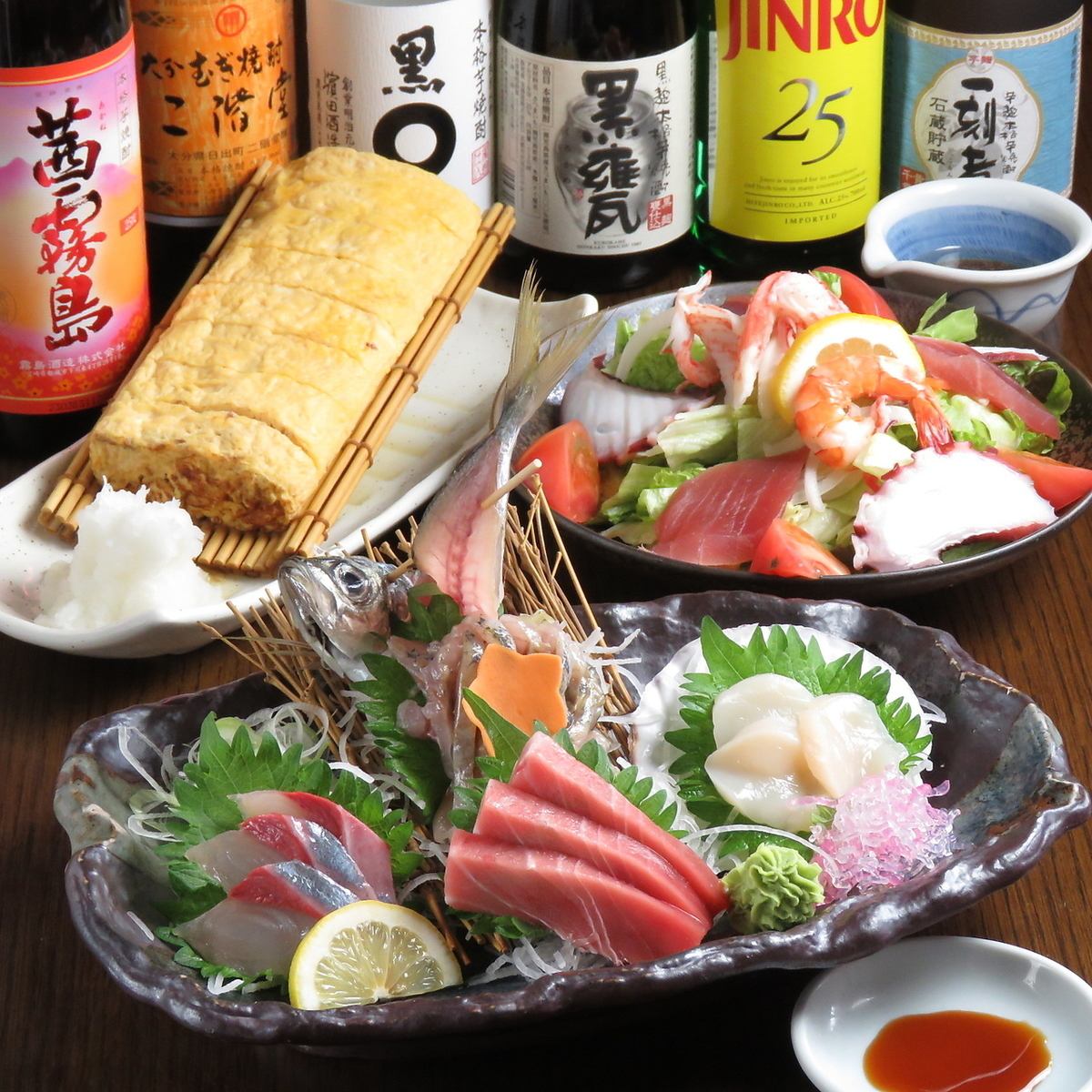 An izakaya full of seafood dishes using local fish and specialty menus! Lunches and large parties are also available.