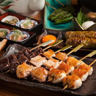 Please enjoy our proud yakitori, carefully grilled over charcoal.