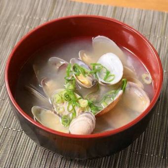 Clam miso soup