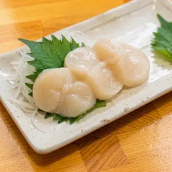ホタテの刺身