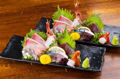 お酒との相性◎名物茶ぶり入りお刺身盛り合わせを是非★