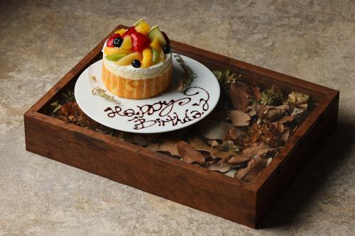 Surprise with a dolce plate♪