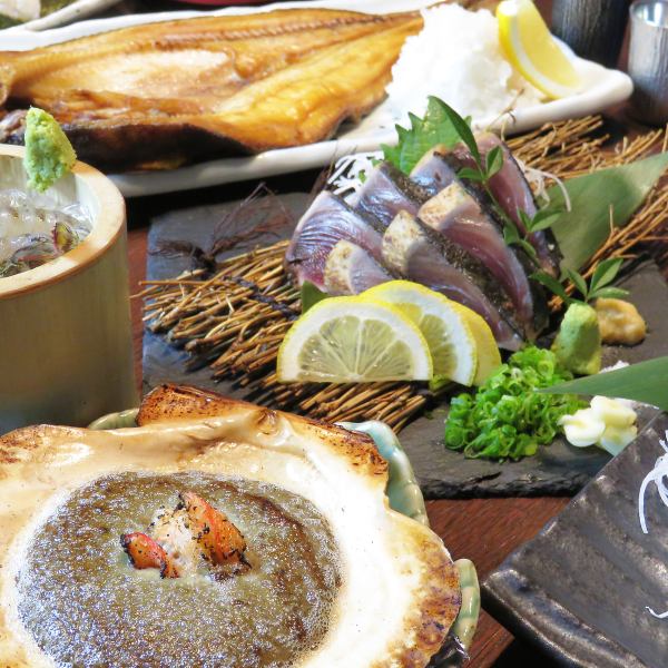 Course meals include 2 hours of all-you-can-drink from 6,000 yen. We also have premium all-you-can-drink options where you can enjoy all kinds of local sake!