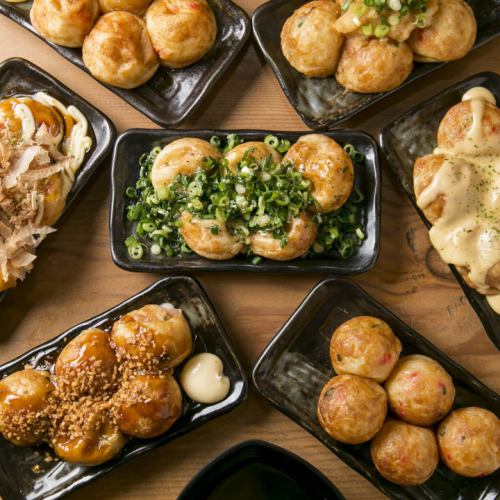 たこ焼きはバリエーション豊富♪