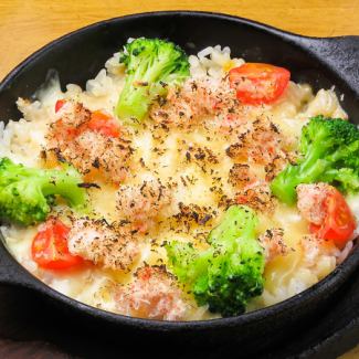 Snow crab and broccoli cream doria