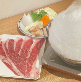 Olive beef cotton candy sukiyaki course with 2 hours all-you-can-drink