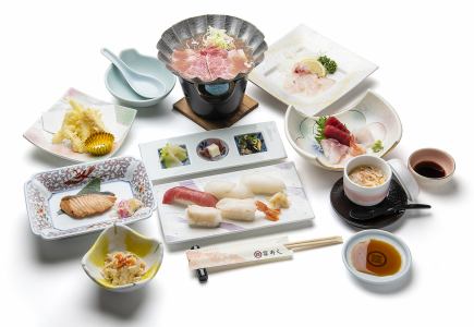 【花見御膳】　料理9品のみ5000円