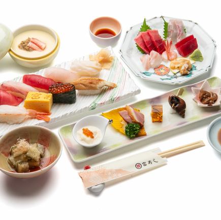 【富寿し特別会席】　料理5品のみ6000円