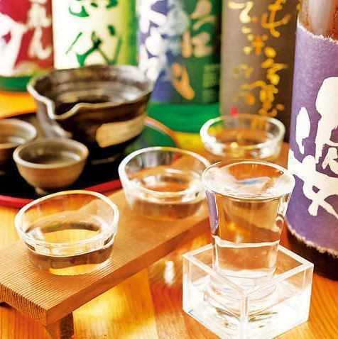 We order fine sake from all over the country to match your cuisine.