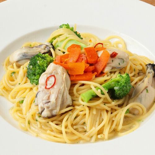 牡蠣とカラスミのペペロンチーノ