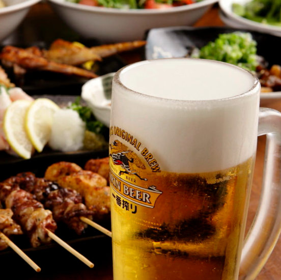 Please order 2 dishes on the same day♪ All-you-can-drink course for 1,500 yen for 3 hours!