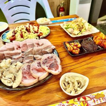 ≪水・木・金限定≫【1.5時間飲み放題付き】全10品野菜たっぷりチャンピオンの沖縄満喫コース