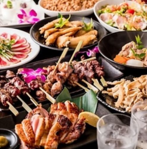 月～木限定★『超コスパ！牛ハラミ＋焼鳥＋揚物等全40品食べ放題』2時間飲み放題付 4800⇒3800円