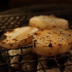 Charcoal-grilled Chinese yam