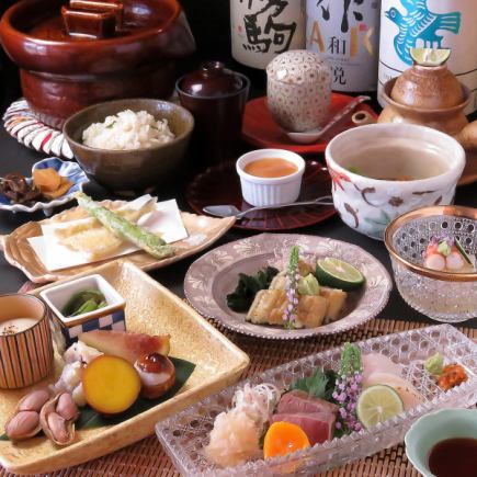 【ディナー】季節を味わう旬のお任せコース6600円(税込)