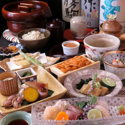 [Dinner] Seasonal chef's choice course 12,100 yen (tax included)