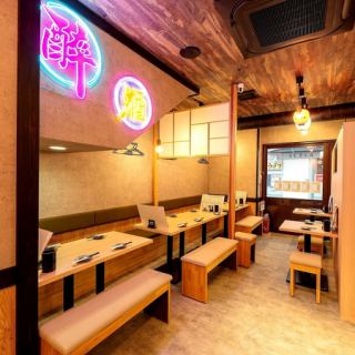 The spacious restaurant can be reserved for up to 52 people! We are also looking forward to using it for various banquets! We also offer great deals on all-you-can-drink! [Yakitori/Yakitori/Izakaya/Gyoza/Shumai/All-you-can-drink/ Meat/Women's party/Tenmonkan/Public bar/Saku drinking/Lunch drinking/Highball】