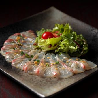 生姜真鯛 カルパッチョ