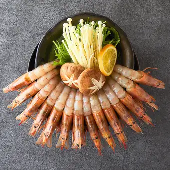 絶妙な甘みを感じる。豪華な海の幸『海老しゃぶコース』お料理8品3時間制/2.5時間飲み放題付