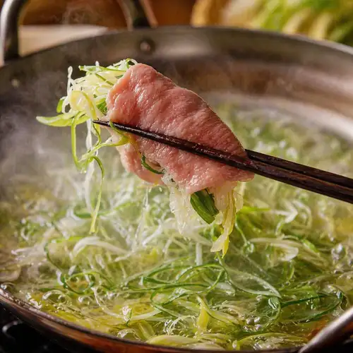 ★葱と食べる牛タンしゃぶしゃぶ