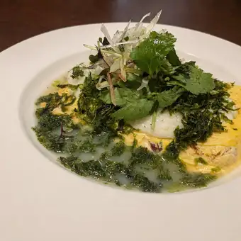 出汁巻き (岩のりぶっかけ)