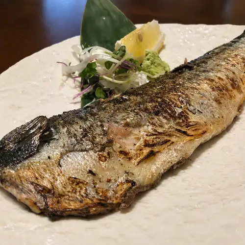 鯖の炭火焼き
