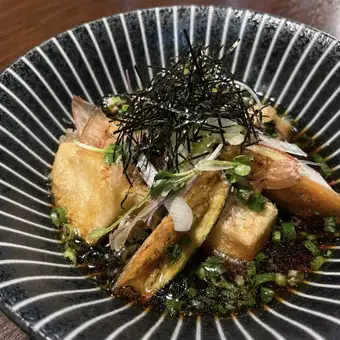 新潟豆腐と茄子の揚げ出し