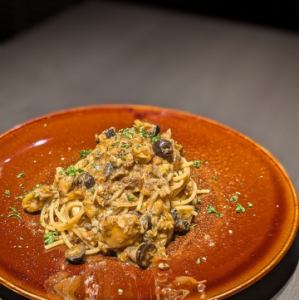 鰆のラグーパスタ