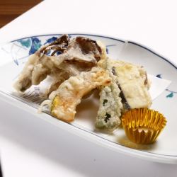 野菜天ぷら盛合わせ