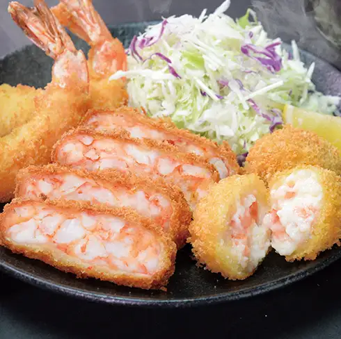 终极虾排套餐，包含虾