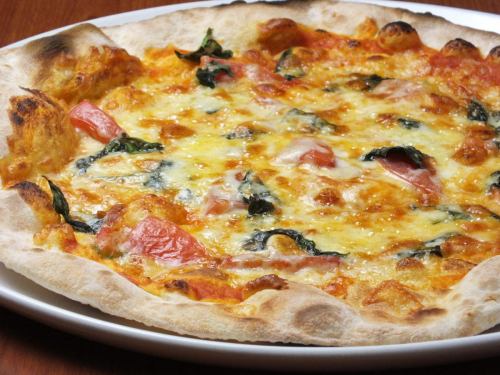 Margherita, BLT, bacon, chicken, sausage, tuna, spear squid, scallop, shrimp, clam…