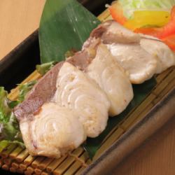 ぶりの藁焼き 塩とポン酢で