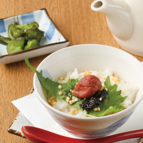 宗田節香る!だし茶漬け (梅・明太子・鮭)
