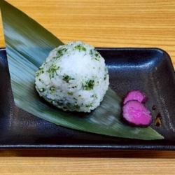 青さのりのおにぎり