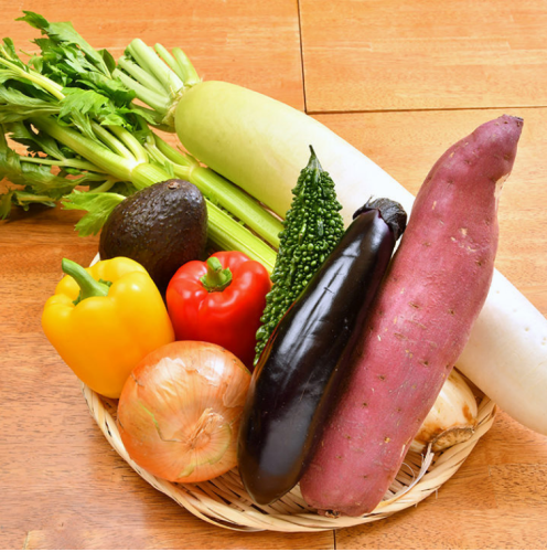 地元で採れた新鮮野菜！