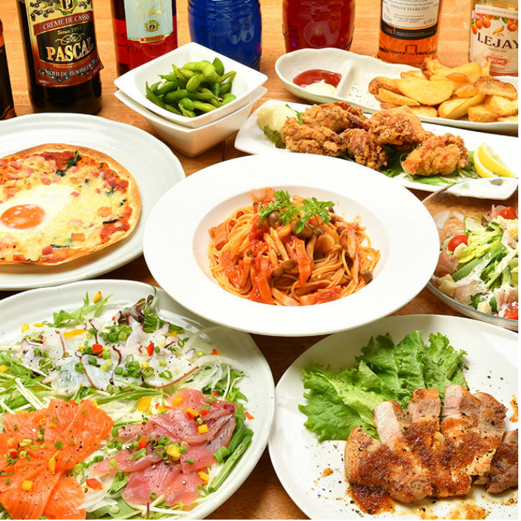【2時間飲み放題付】平日限定コース≪全8品≫を4,500円でご用意