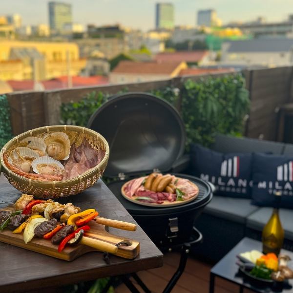 【手ぶらで屋外BBQコース☆飲み放題付き】貸切も可能です！お気軽にお問い合わせください♪