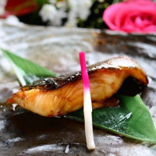 Grilled sablefish miso