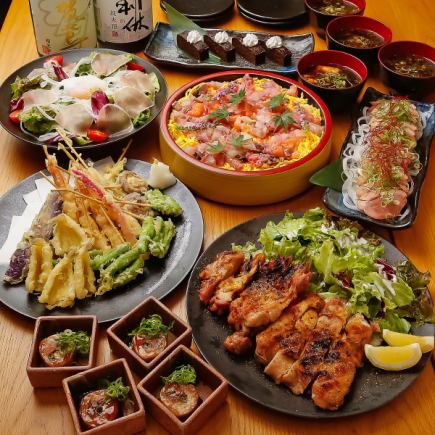 [Menoji Course] 8 dishes in total♪ All-you-can-drink included for 3,500 yen!