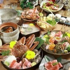【ライト】　カニ食べ放題！居酒屋メニューも◎【紅ずわい蟹】