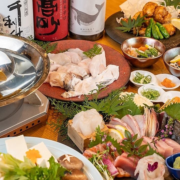 梅田駅2分♪戦地直送の美味しい海鮮と旨いお酒を堪能…♪