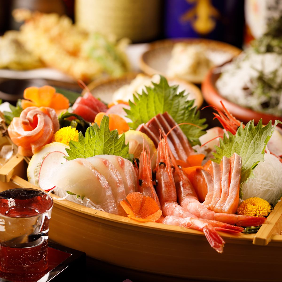 新選の”新鮮”鮮魚とお刺身・本格和和食飲み放題付