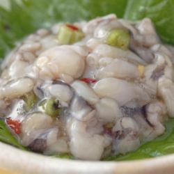 たこの茎わさび和え