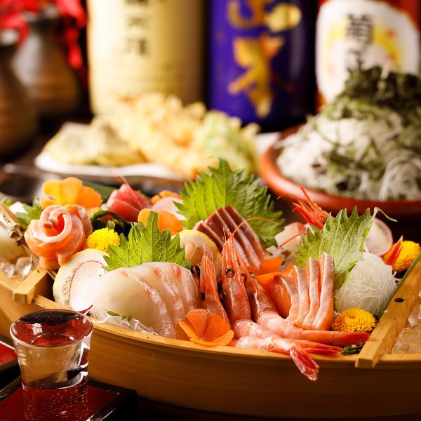 『梅コース』伊勢海老の刺身や黒毛和牛ハラミ焼含10品 3時間飲み放題付 5500円⇒4500円